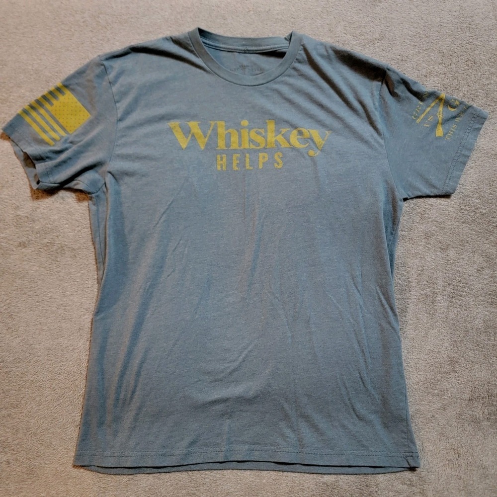 Grunt Style Whiskey Helps Men's XL T- Shirt